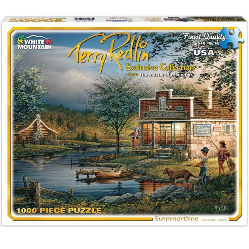 WHITE MOUNTAIN Jigsaw Puzzle Summertime Terry Redlin 1000 Pieces Age 12+ EUC